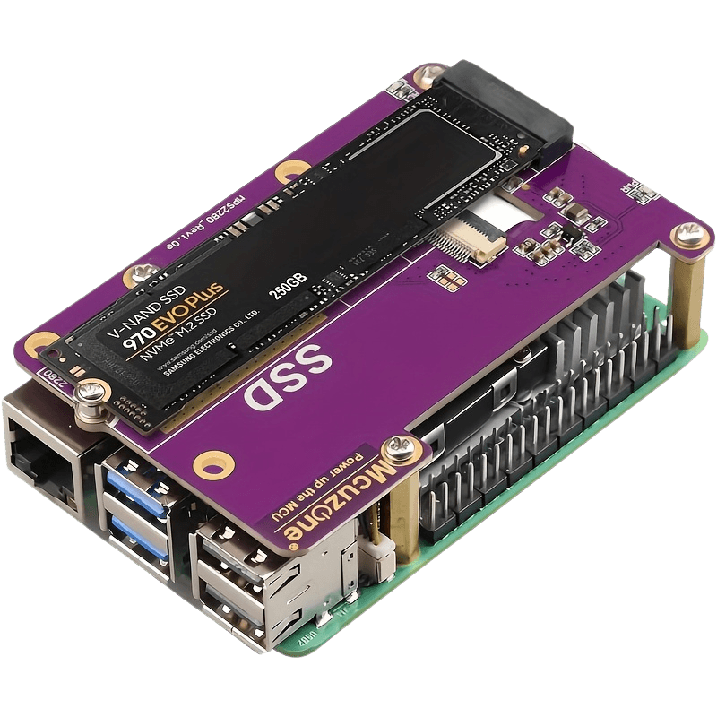 PCIe M.2 NVMe SSD Hat for Raspberry Pi 5 -Pimoroni Board with 2280/2242/2230 - TKINGS