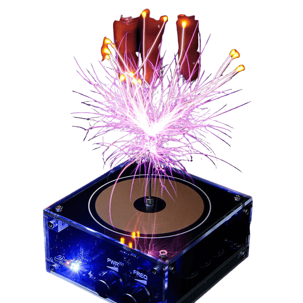 Tesla-Controlled Desktop Lightning Effect, Ideal DIY Science Experiment - TKINGS