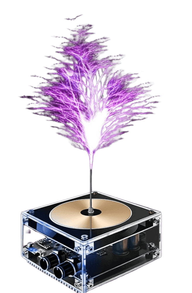 Tesla-Controlled Desktop Lightning Effect, Ideal DIY Science Experiment - TKINGS
