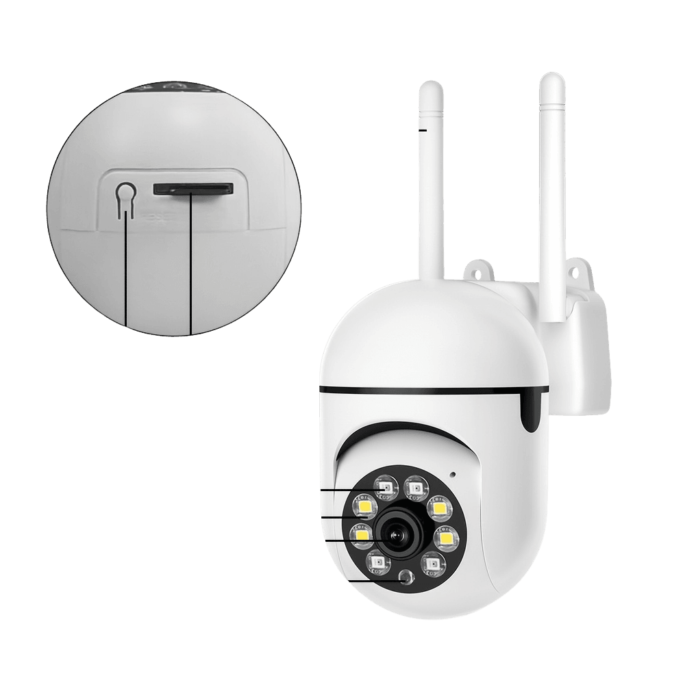 White wireless IP security camera -1080P full HD 2.4G - TKINGS