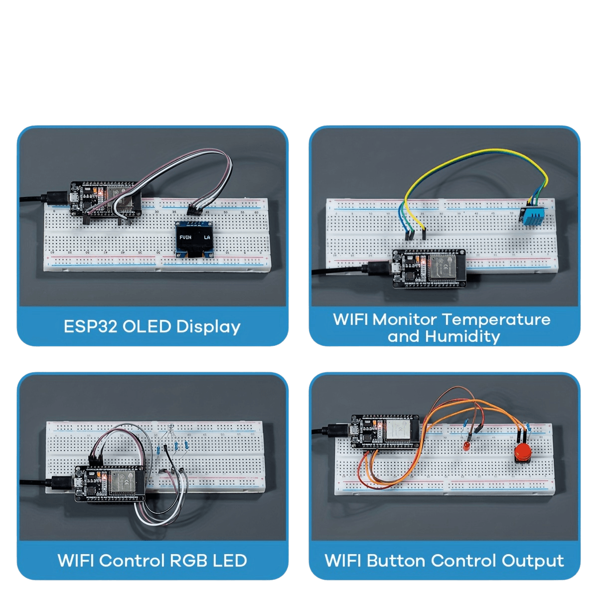 Basic Starter Kit forESP-32S WIFI IOT Development Board - TKINGS