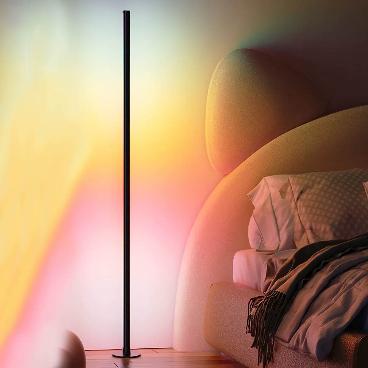 Smart LED Corner Floor Lamp 48inch RGB - TKINGS