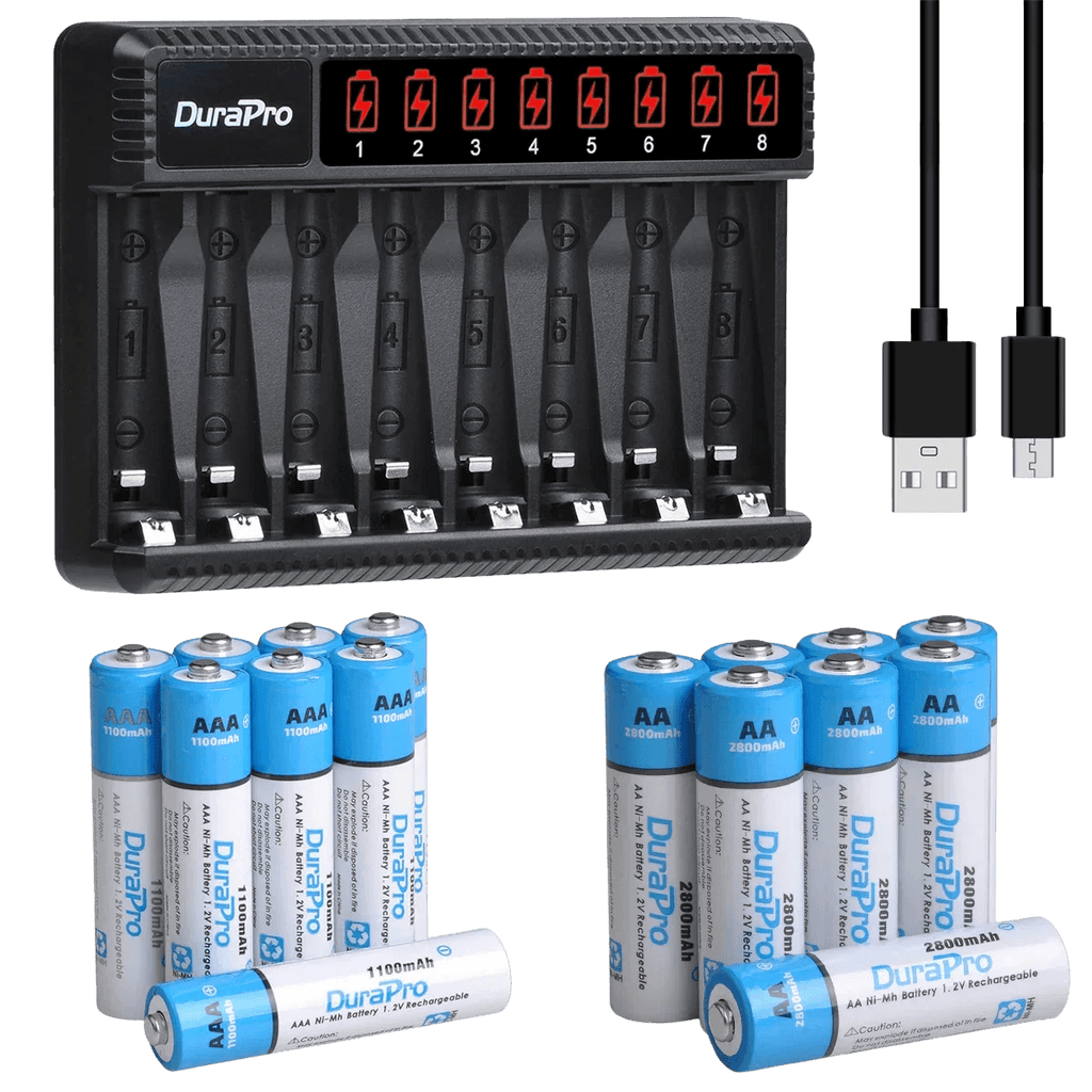 Rechargeable Batteries AA+AAA (2800mAh+1100mAh) - TKINGS