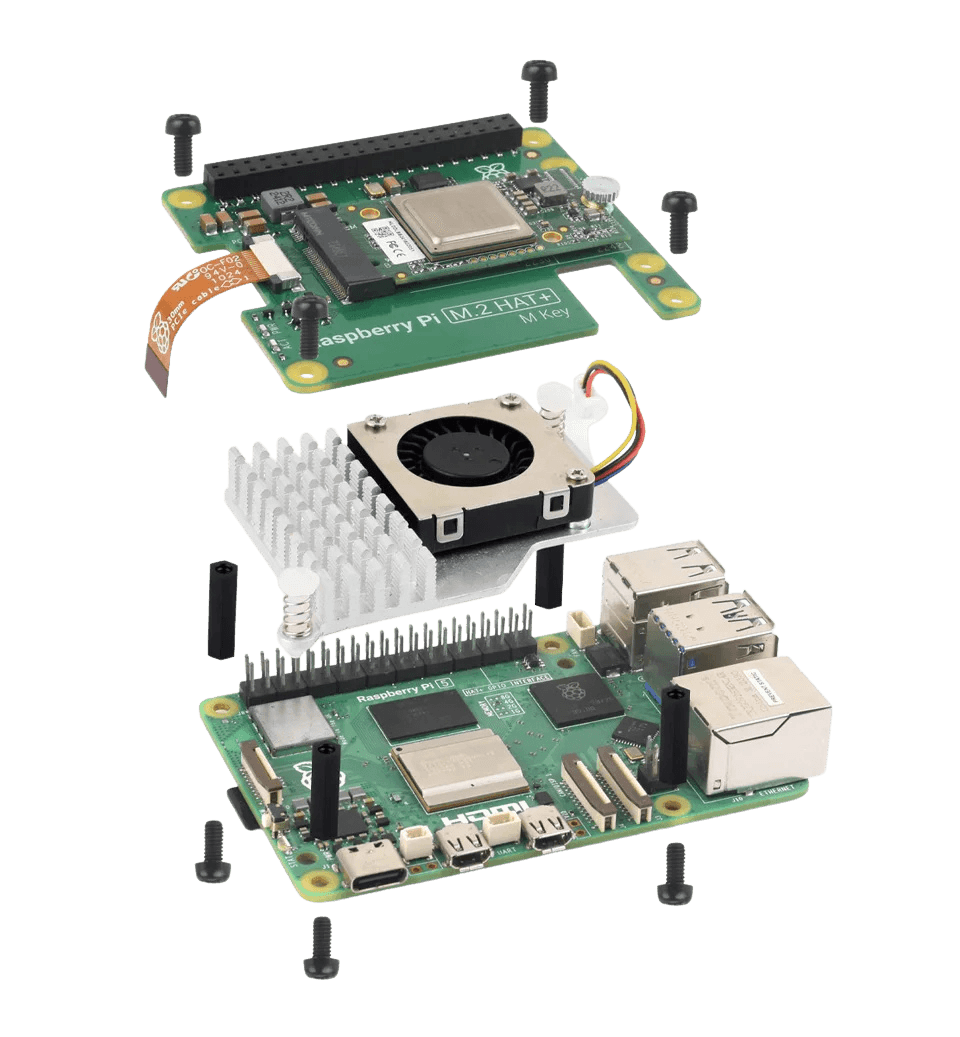 Raspberry Pi 5 AI Kit, 26 TOPS 13 TOPS, M2 Hailo AI Acceleration Module - TKINGS