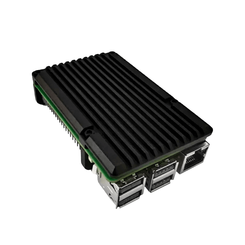 Raspberry Pi 5 Aluminum Metal Case with Dual Cooling Fans - TKINGS