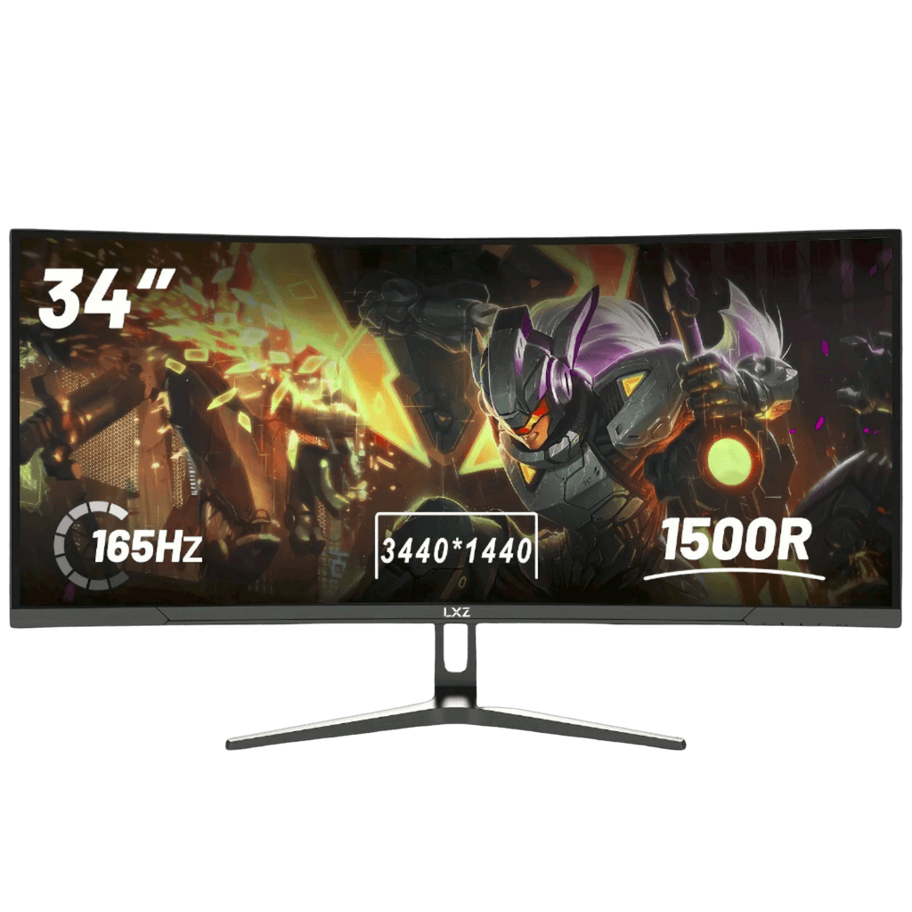 LXZ 34'' Ultrawide Curved Gaming Monitor 1500R PC Screen 165Hz - TKINGS