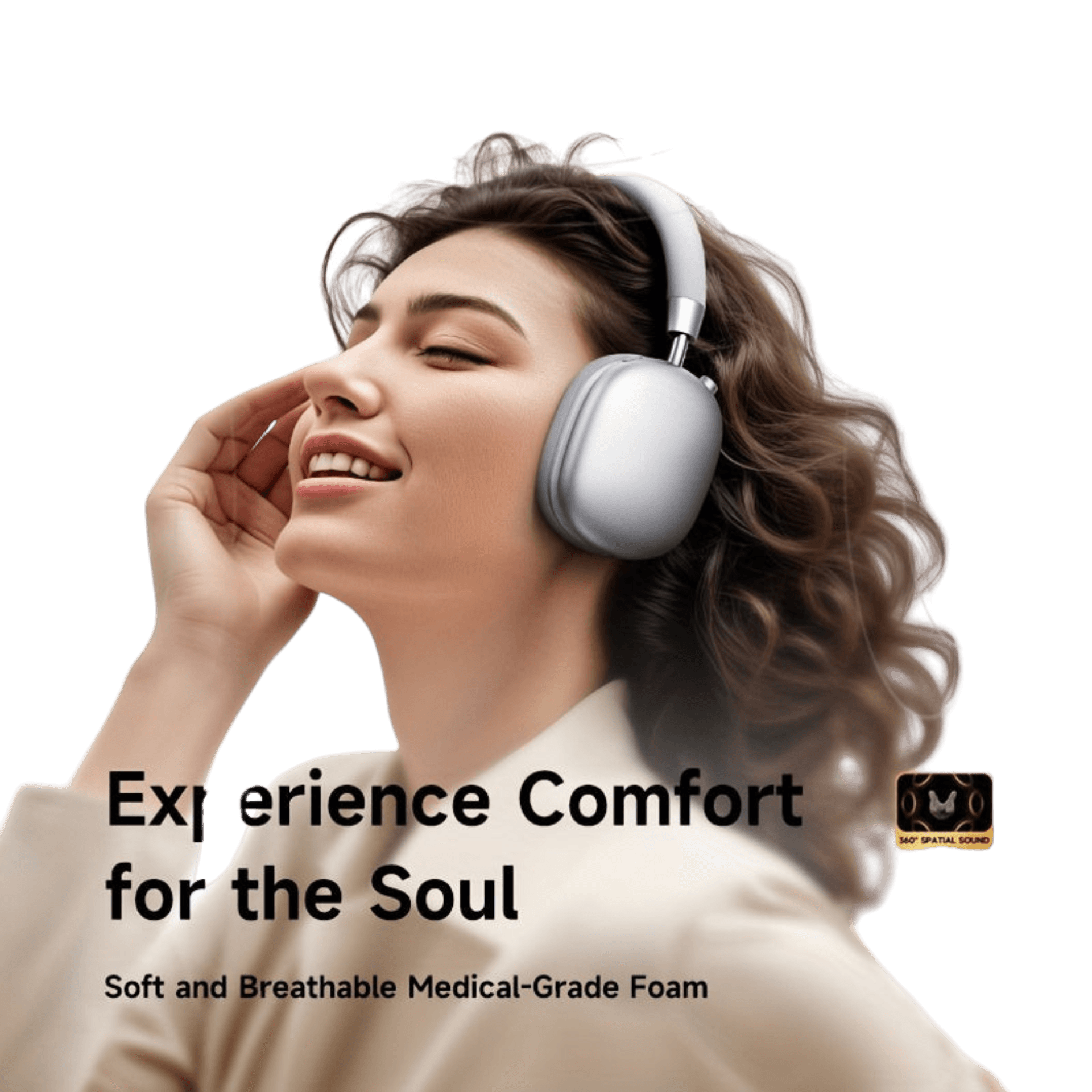 Picun F5 Hybrid ANC Wireless Headphones, Featuring 45dB - TKINGS