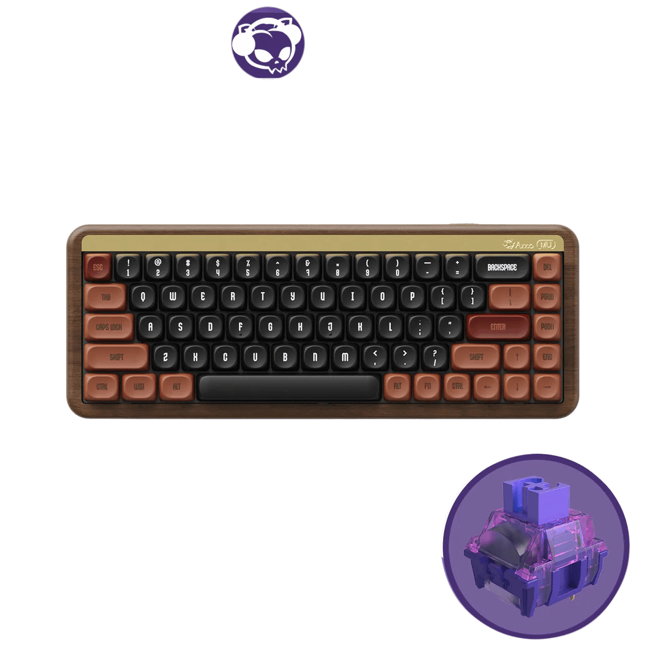 Akko Autumn Wooden Mechanical Keyboard MOA Profile RGB Hot - TKINGS