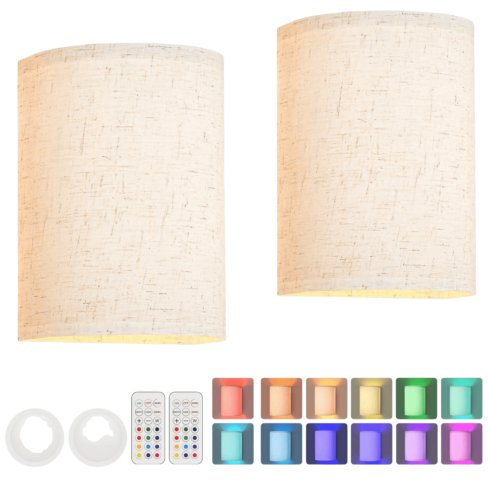 2 Piece RGB Wall Lights Remote - TKINGS