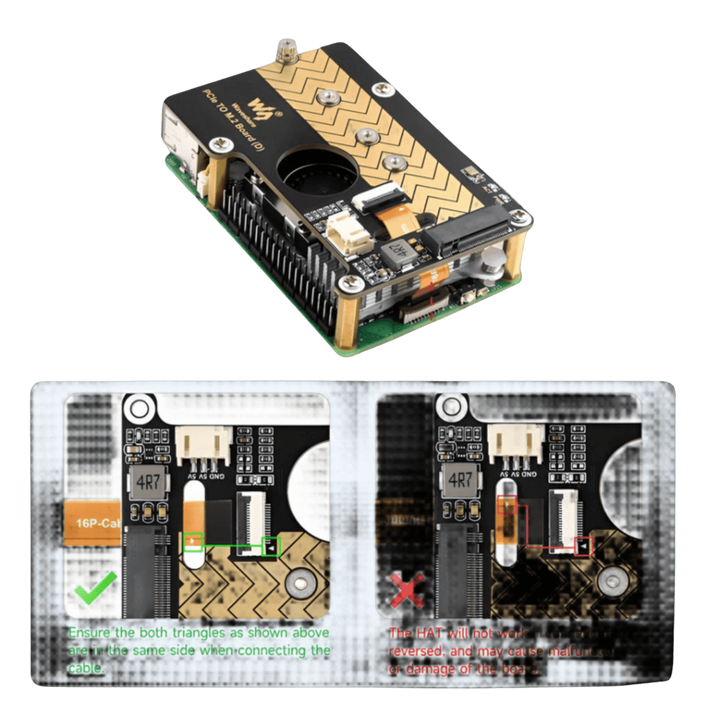 Raspberry Pi 5 PCIe to M.2 NVME Kit 4G 8G 16GB RAM - TKINGS