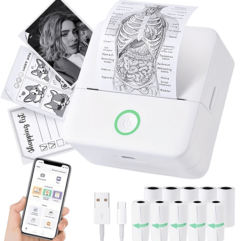 Thermal Wireless Printer for Stickers, Labels, Photos - TKINGS