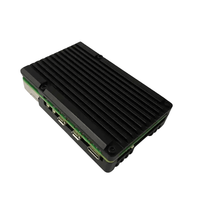 Raspberry Pi 5 Aluminum Metal Case with Dual Cooling Fans - TKINGS