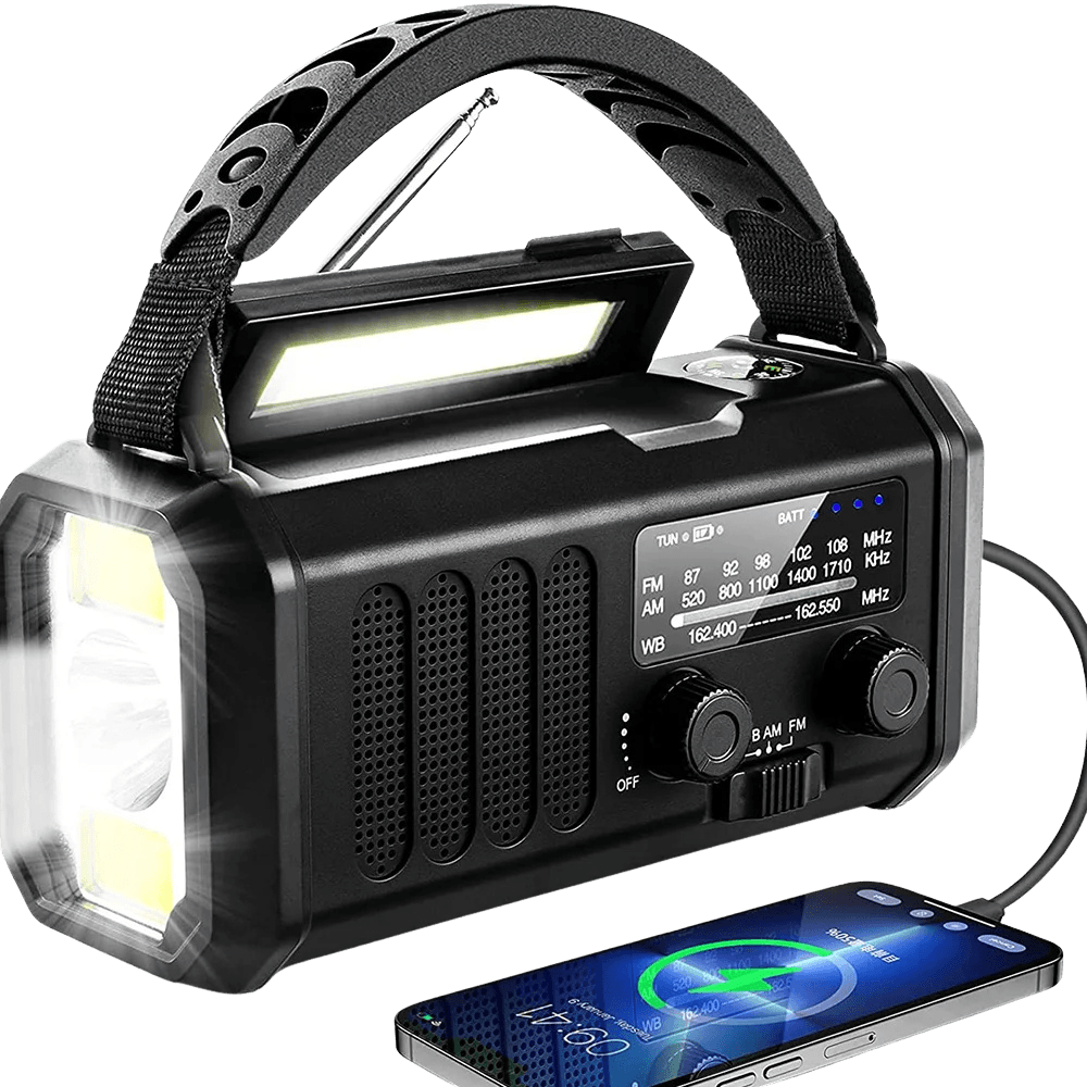 HOT Radio 10000mAh AM/FM LED Flashlight SOS - TKINGS