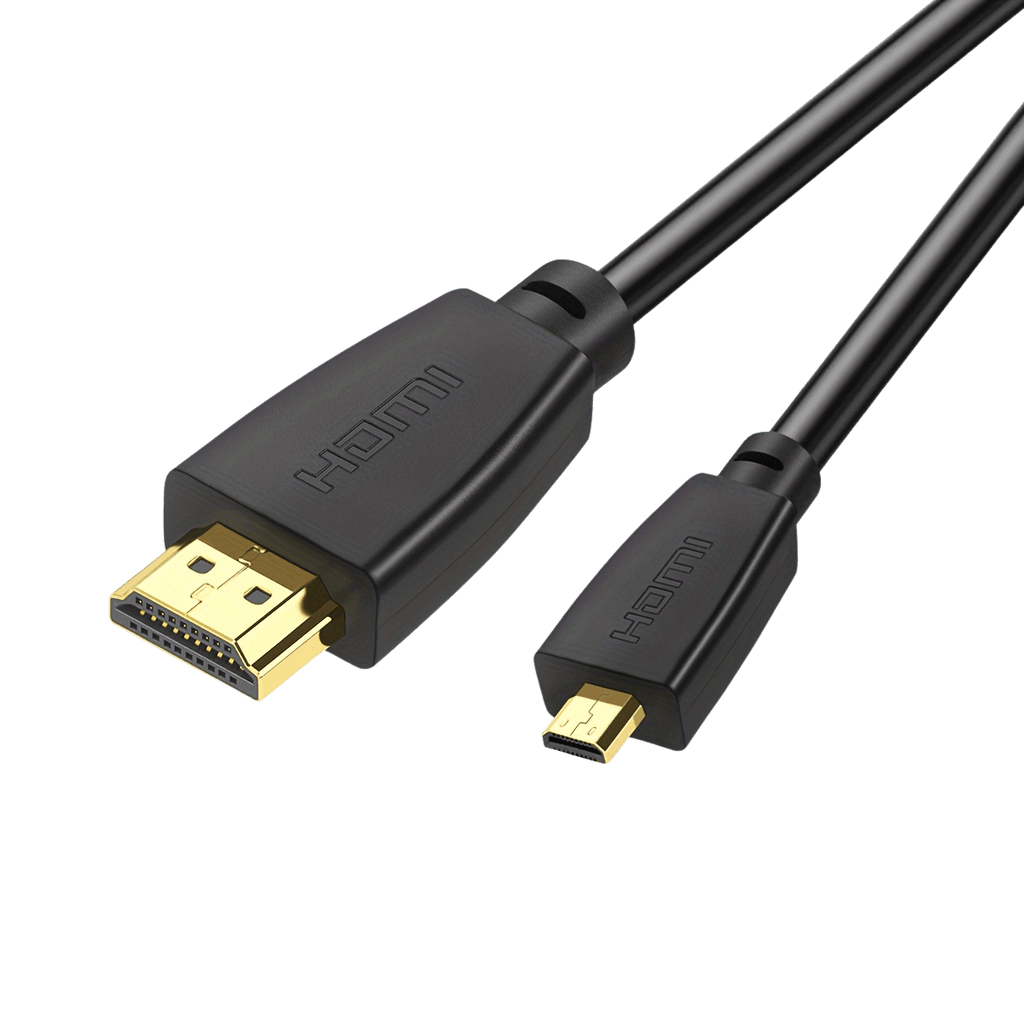 High Speed HDTV Cable 2.0/1.4'' - Gold-Plated, Male to Micro - TKINGS