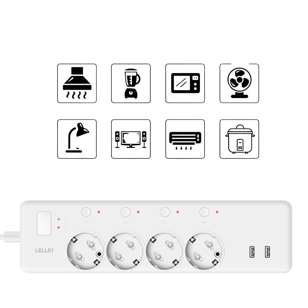 Zigbee Power Strip Energy Monitoring Socket 220V EU - TKINGS