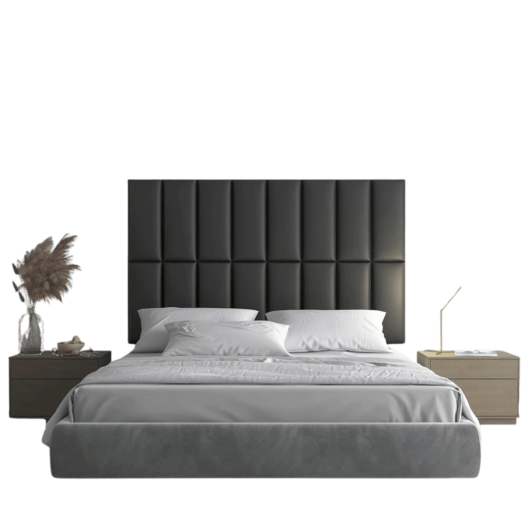 6/10pcs Premium Vinyl Wall Panels, Thickened 3D Headboard Tatami - TKINGS