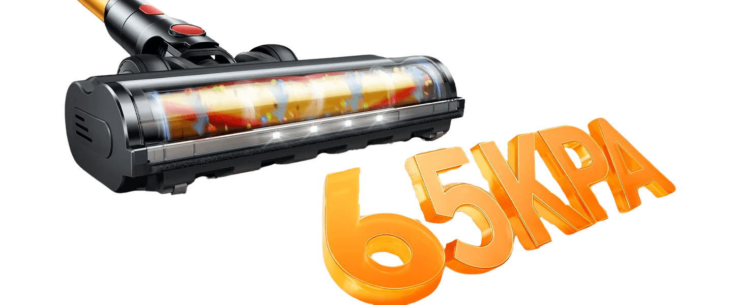 600W 65KPA Suction Power Cordless Vacuum Cleaner Handheld Smart - TKINGS
