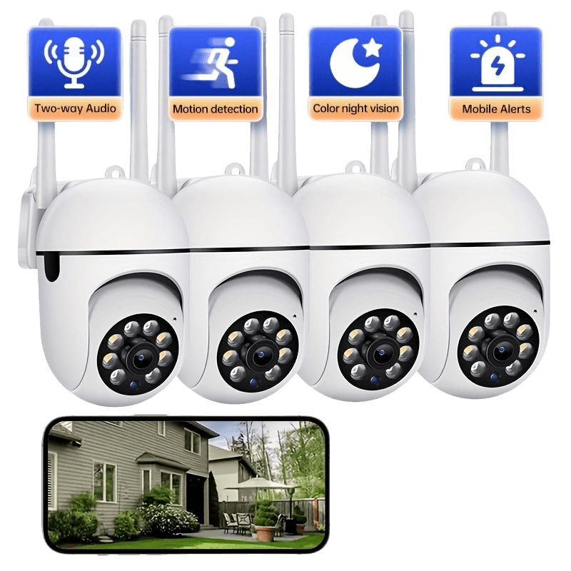 White wireless IP security camera -1080P full HD 2.4G - TKINGS
