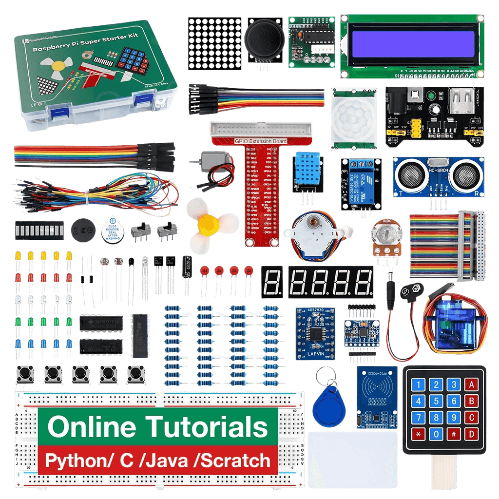 Super Starter Kit for Raspberry Pi Raspberry Pi 5/4/4B/3B/3B+ - TKINGS