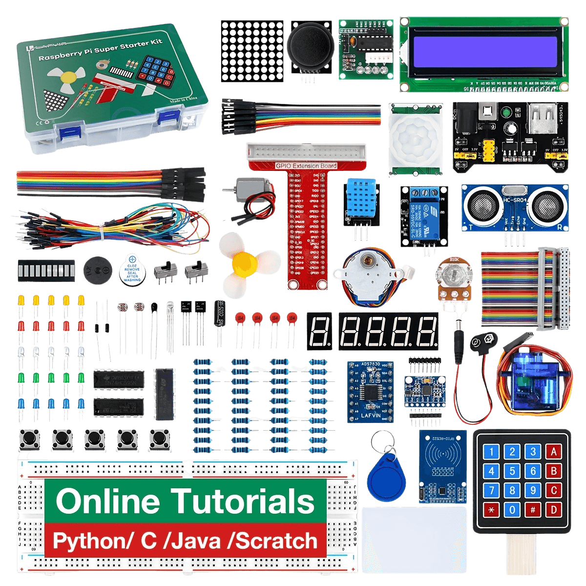 Super Starter Kit for Raspberry Pi Raspberry Pi 5/4/4B/3B/3B+ - TKINGS