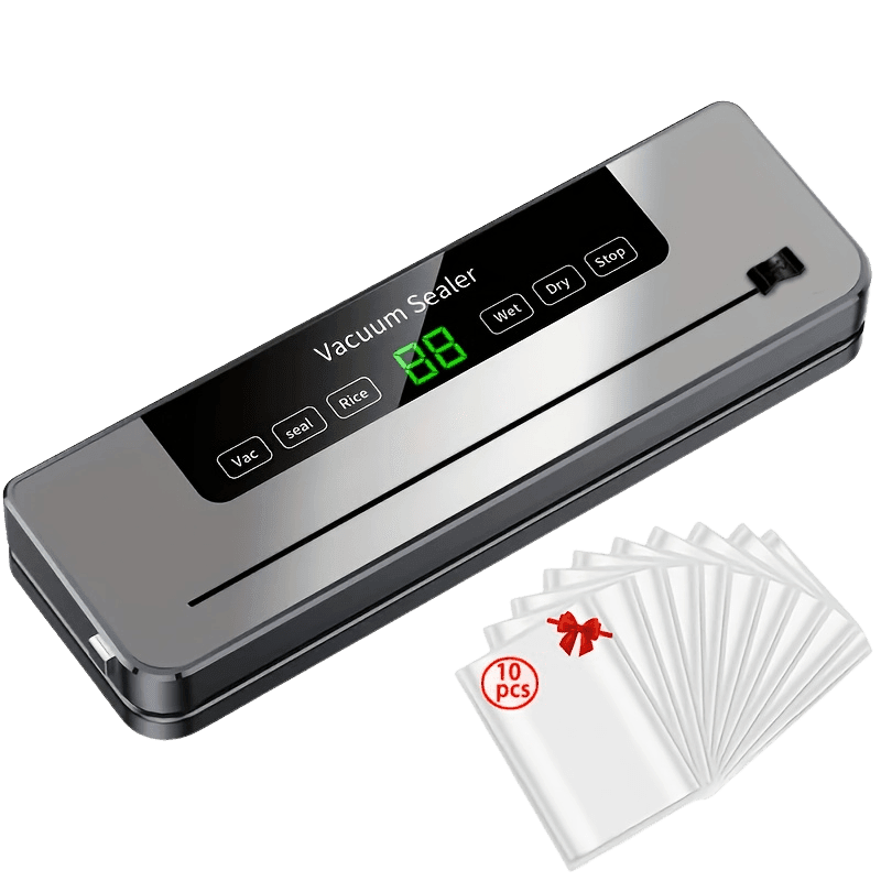Vacuum Sealing Machine with Digital Display And 10 Bags - TKINGS
