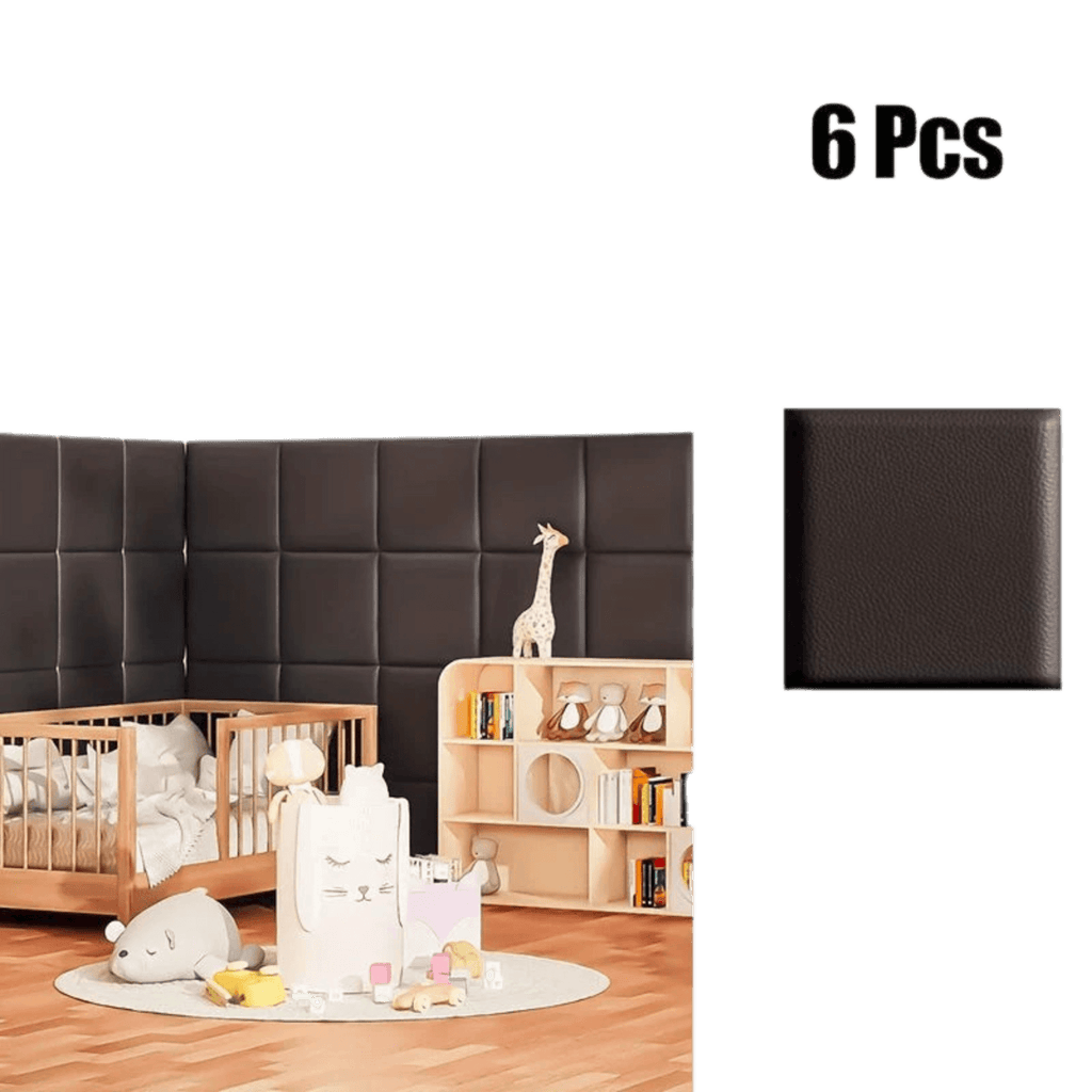 6/10pcs Premium Vinyl Wall Panels, Thickened 3D Headboard Tatami - TKINGS