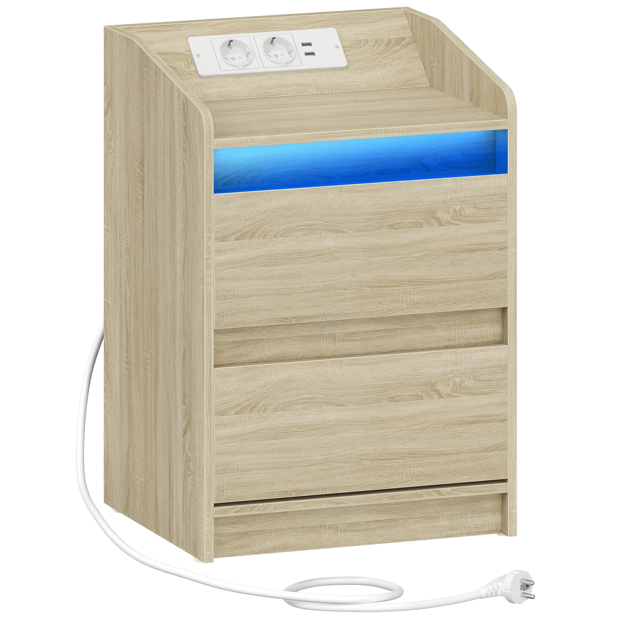 Nightstand Table Stylish And Multifunctional - TKINGS