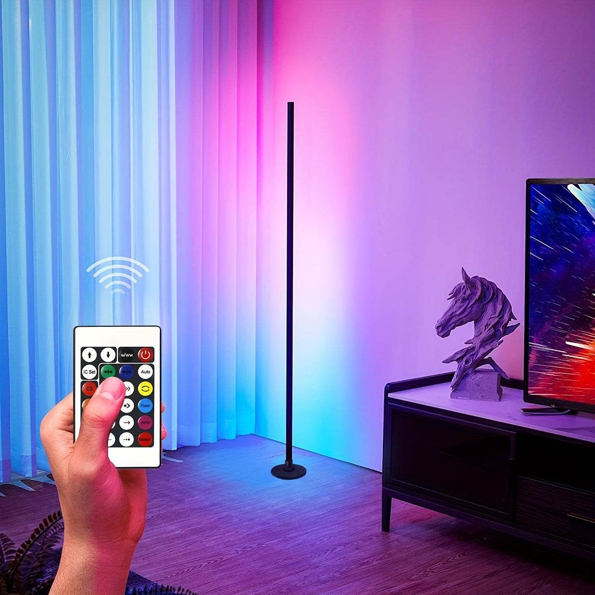 Smart LED Corner Floor Lamp 48inch RGB - TKINGS