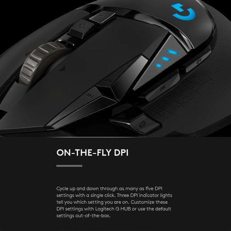 Logitech HERO High-Performance Optical Gaming Mouse - TKINGS
