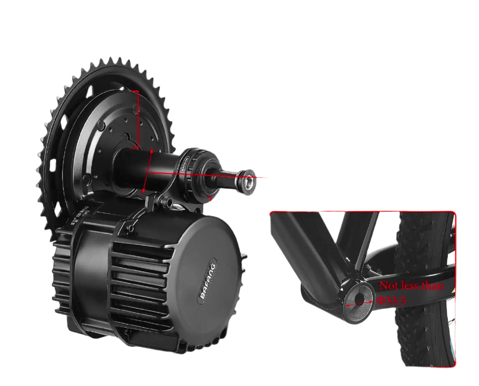 BAFANG Mid Drive Motor CAN Protocol 1000W 750W 500W 250W 350W - TKINGS