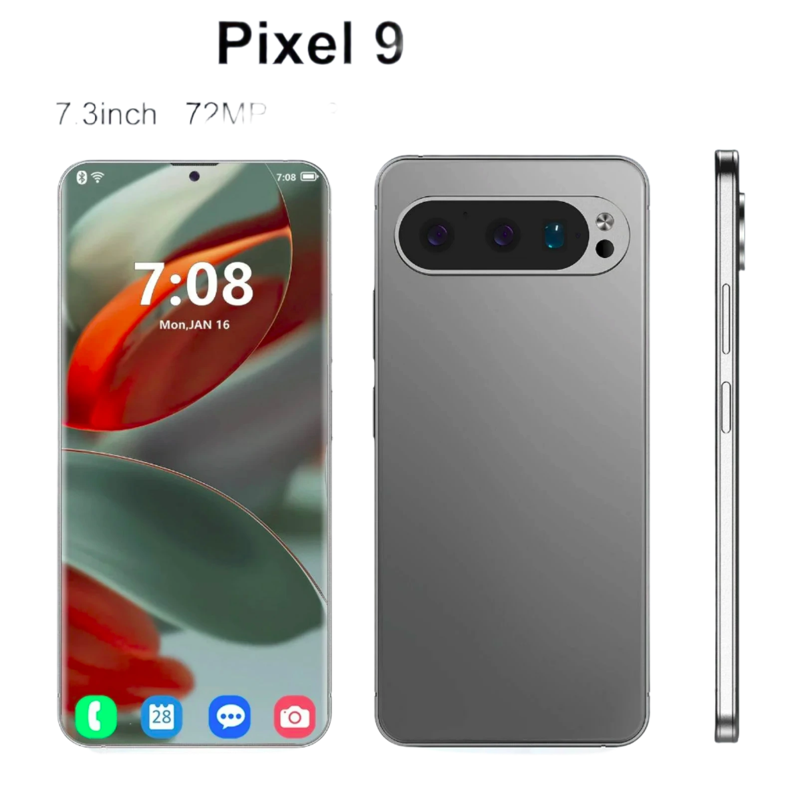 Pixel 9 Pro XL Smartphone 7.3 FHD 22G 2TB 8800mAh 78+108MP 4/5G - TKINGS