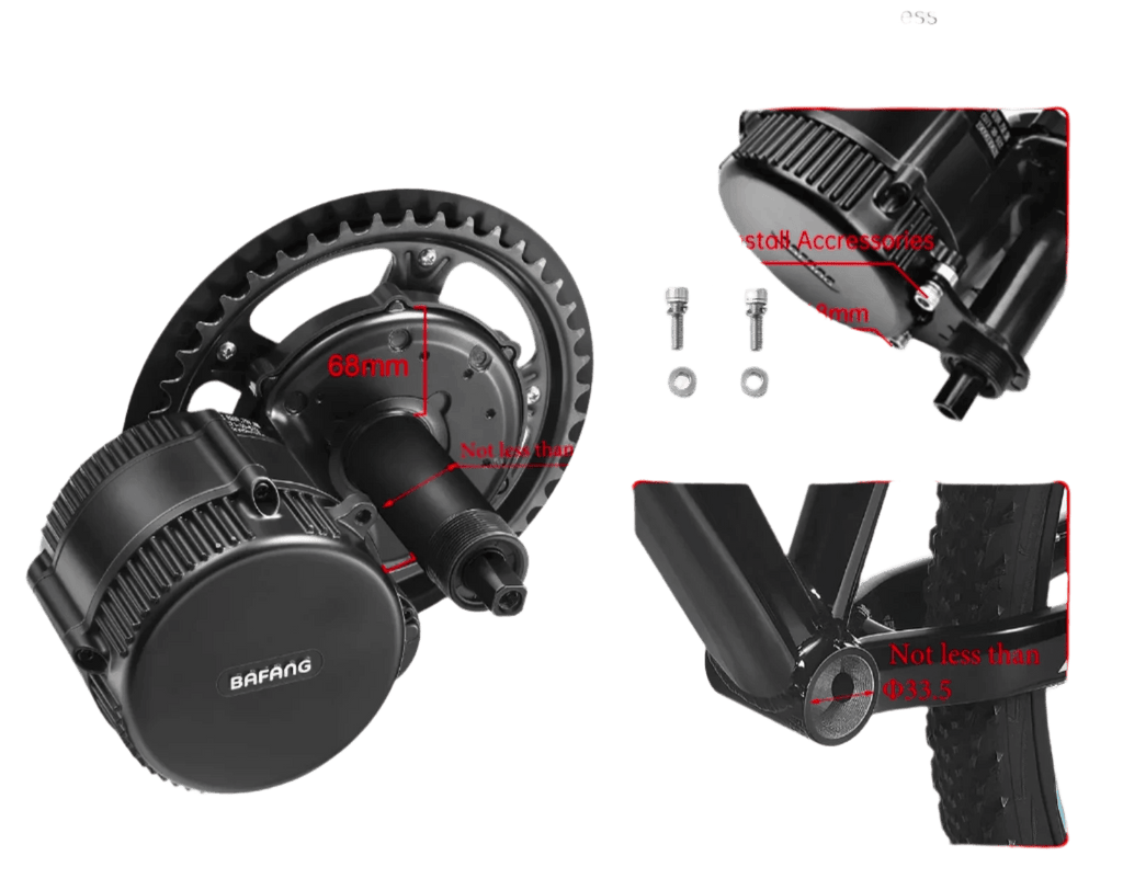 BAFANG Mid Drive Motor CAN Protocol 1000W 750W 500W 250W 350W - TKINGS