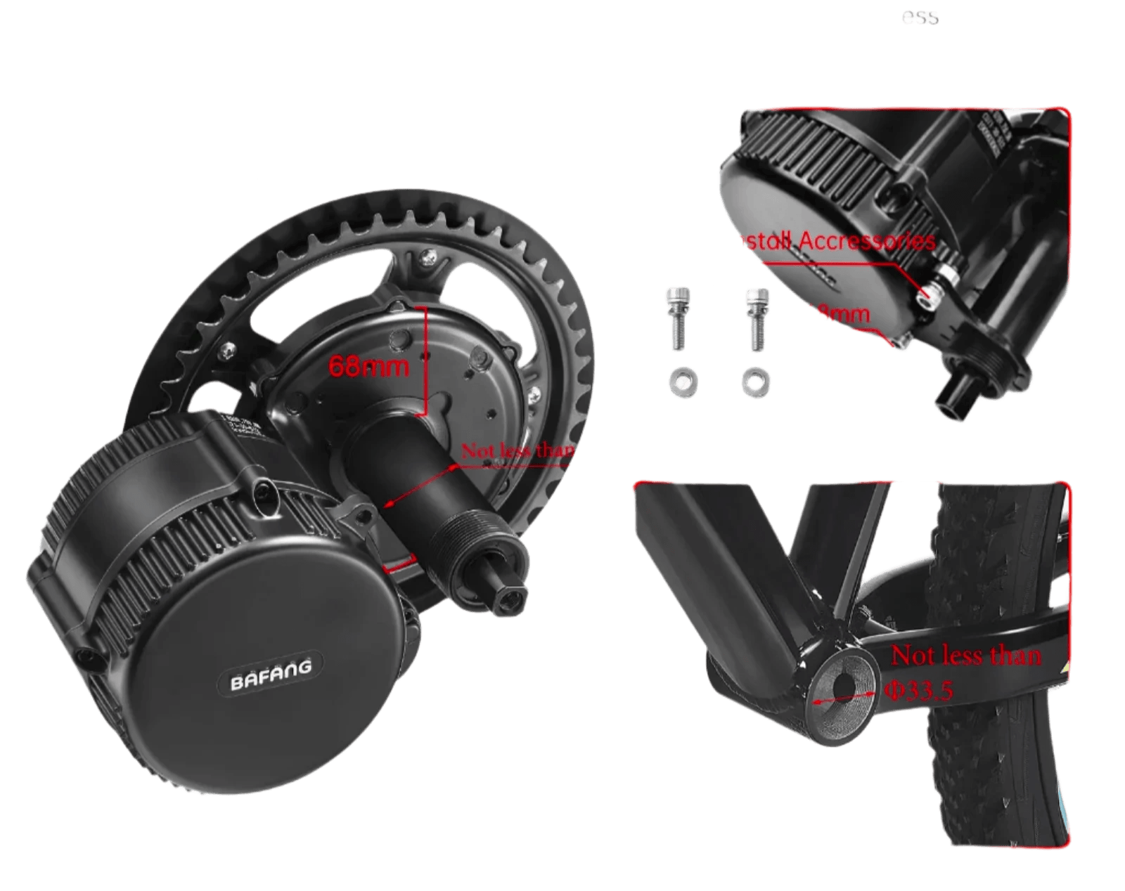 BAFANG Mid Drive Motor CAN Protocol 1000W 750W 500W 250W 350W - TKINGS