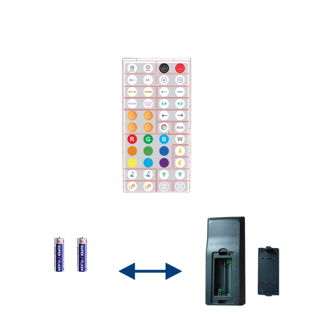 Floating Shelf with RGB AI Light, Work with App and Remote Control