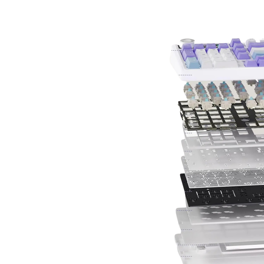 AJAZZ AK980 Mechanical Gaming keyboard 98-Key Gasket Structure