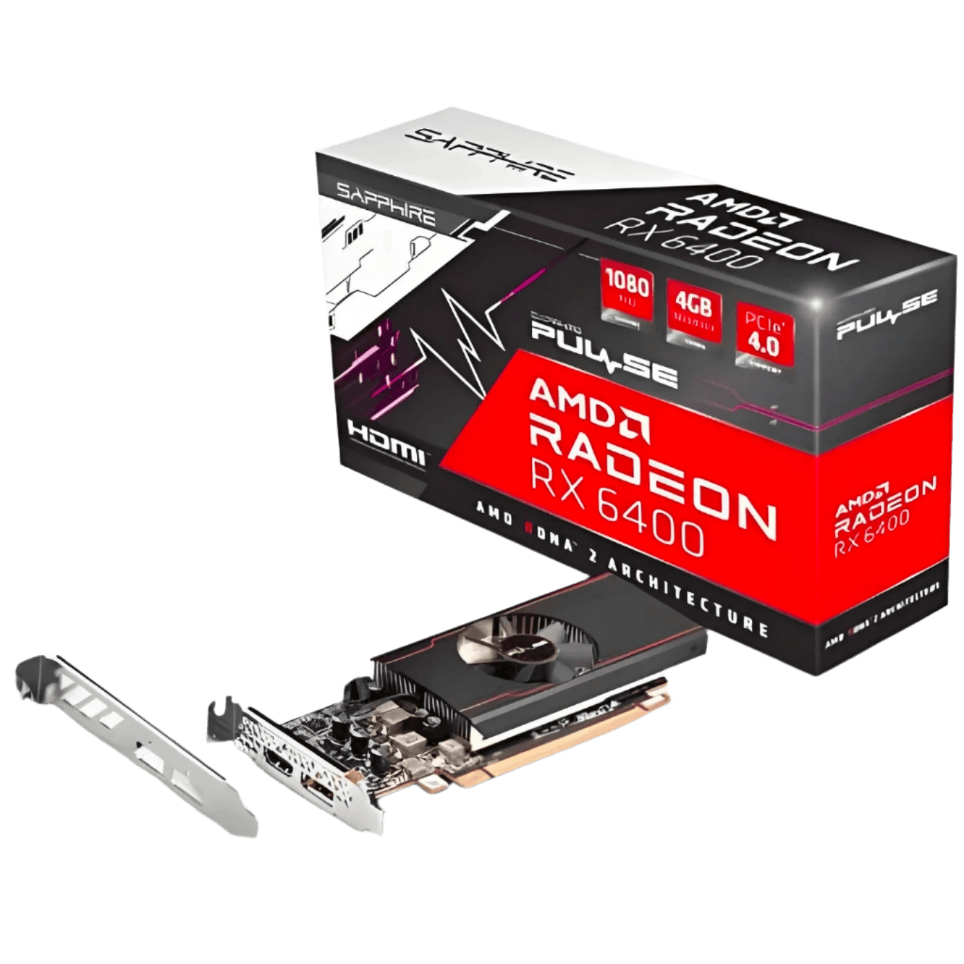SAPPHIRE GRAPHIC Card Pulse RX 6400 Gaming 4GB GDDR6 - TKINGS