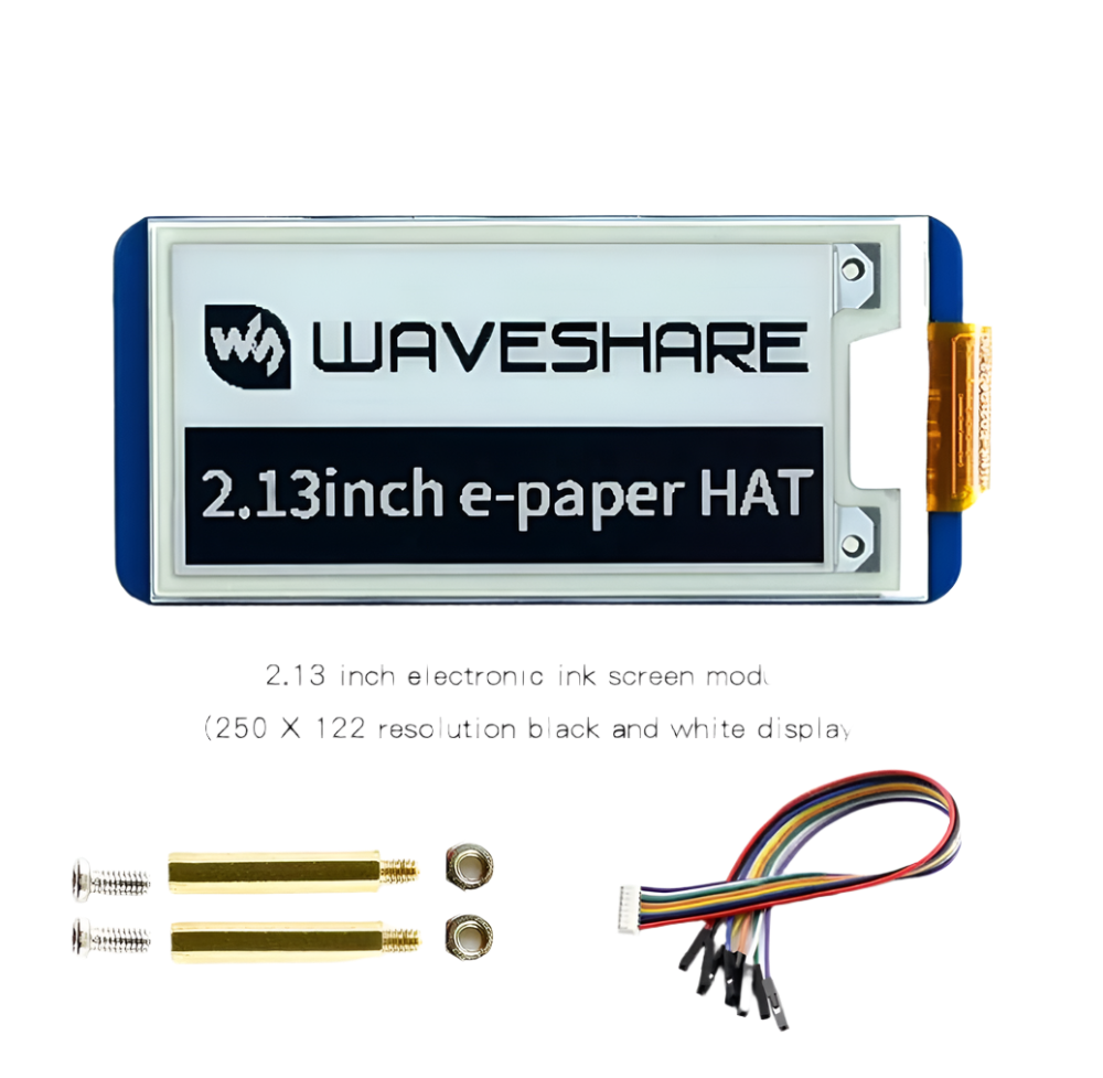 Raspberry Pi 2.13'' E-Ink Display 250×122 Screen e-paper Hat - TKINGS
