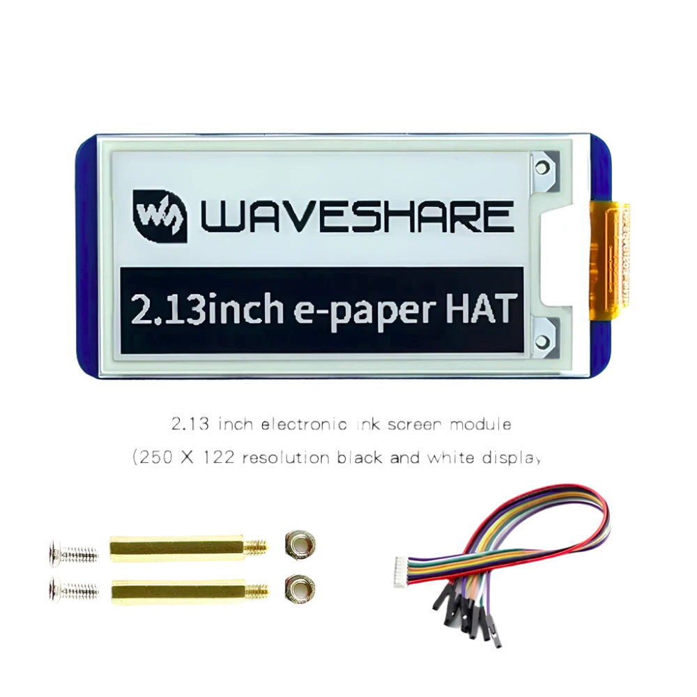 Raspberry Pi 2.13'' E-Ink Display 250×122 Screen e-paper Hat - TKINGS
