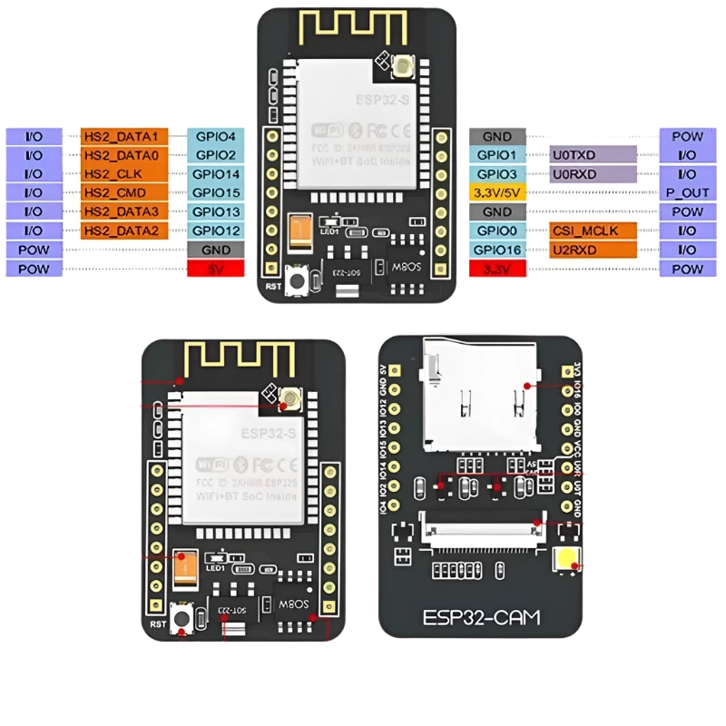 ESP32-S OV2640 2MP Camera Wireless WiFi Ble TF Card Slot - TKINGS