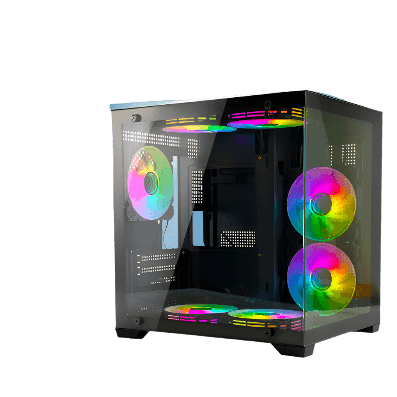 Computer Cases & Towers case pc Gaming White Micro ATX - TKINGS