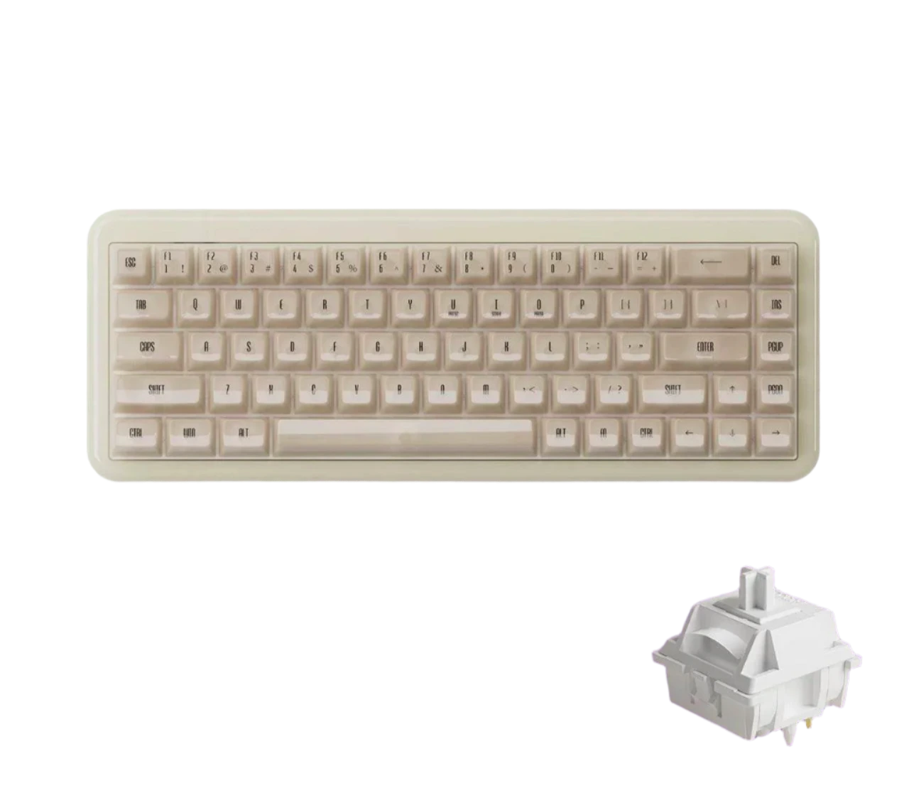Akko YU01 Resin Mechanical Keyboard VIA 65% RGB Backlit Hot-swaP - TKINGS