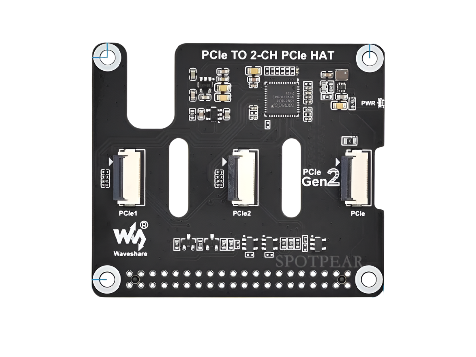 Raspberry Pi 5 PCIe to 2-CH PCIe FFC Dual PCIe HAT Board RPi5 Double - TKINGS