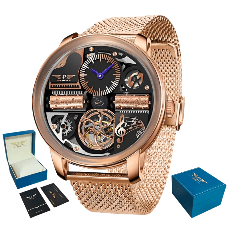Mechanical Watch Godfather Classic Series 45.5MM Wristwatches Men M2791B - TKINGS