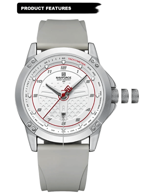 NAVIFORCE Watch Silicone Band Military Sports Waterproof Quartz - TKINGS