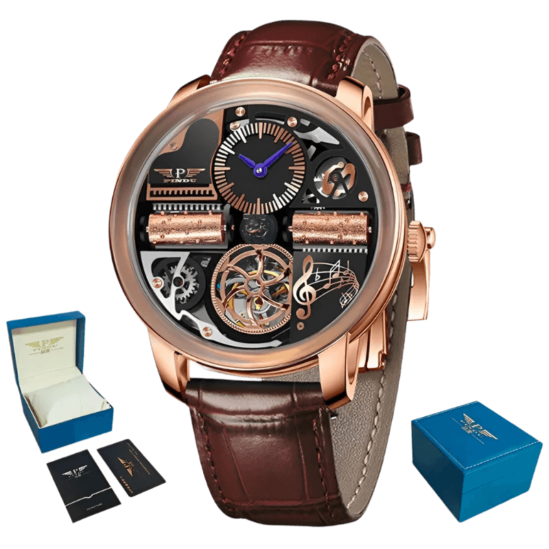 Mechanical Watch Godfather Classic Series 45.5MM Wristwatches Men M2791B - TKINGS