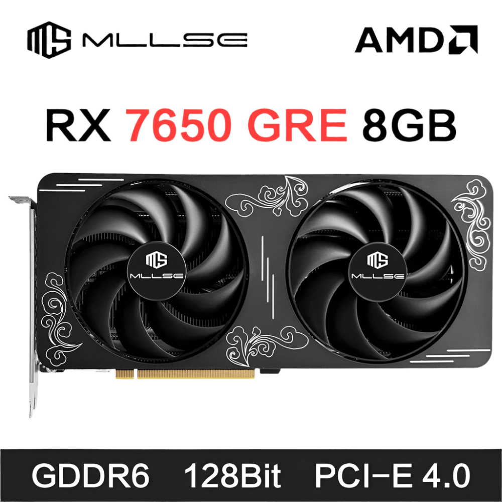 AMD RX7650 GRE 8GB Graphics Card GPU GDDR6 128-bit 6nm - TKINGS