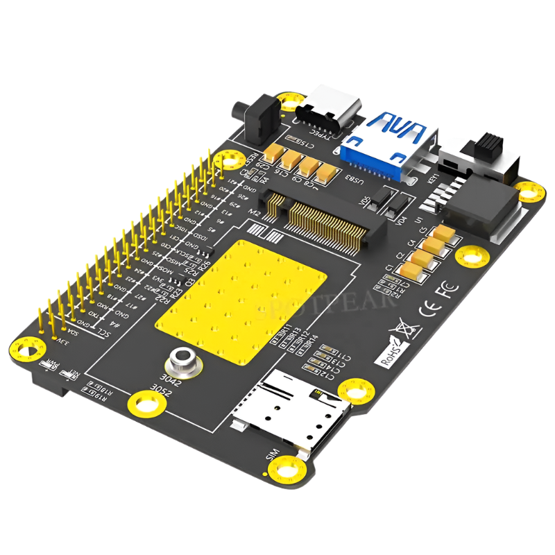 Raspberry Pi M.2 4G/5G & LTE HAT GSM/GPRS/EDGE - TKINGS