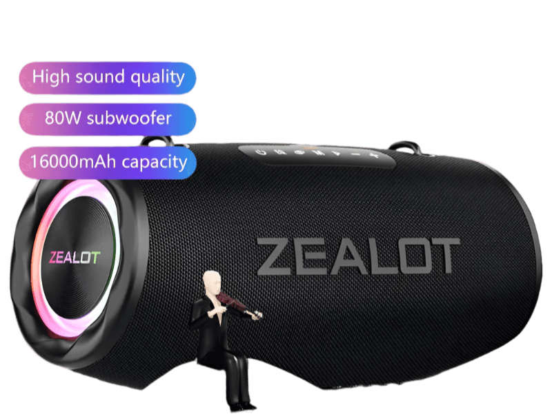 ZEALOT S87 Outdoor Portable Wireless Bluetooth Speaker 80W - TKINGS