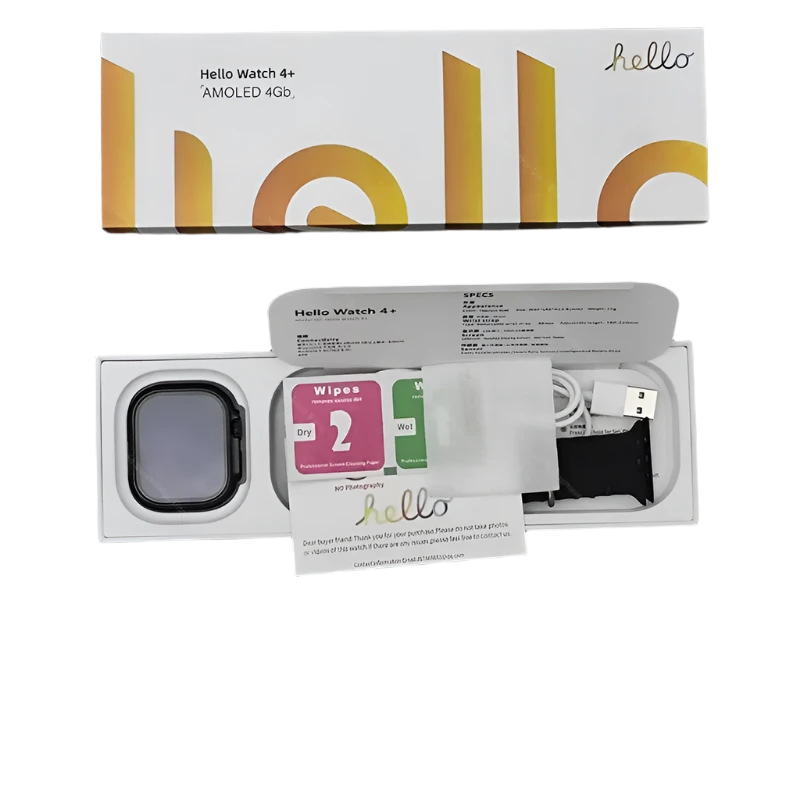 Smartwatch 2025 Official Original Hello Watch 4 Plus ULTRA 2 AMOLED 4G NFC - TKINGS