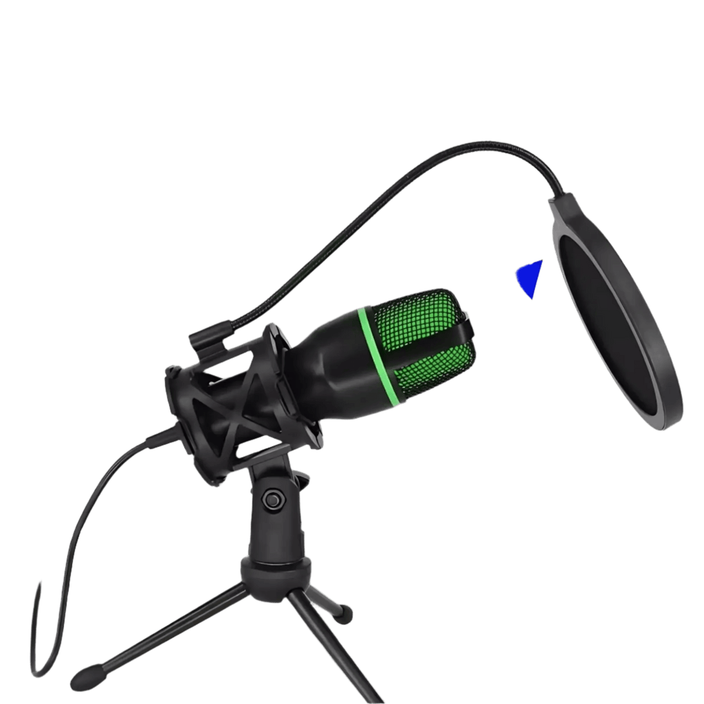 Professional Condenser Microphone RGB Lighting & Tripod Stand - TKINGS
